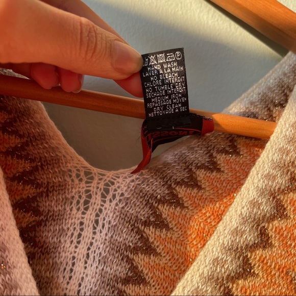 MISSONI Chevron Open Cape Poncho NWOT - Picture 7 of 9